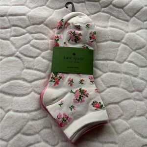 kate spade NY floral quarter socks